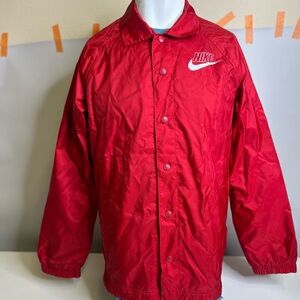 Nike Club Men's Coaches' Jacket - University Red/White - Size Medium